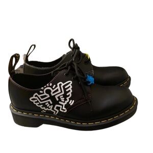 DEADSTOCK Dr. Martens Keith Haring 1461 Leather Oxford BARELY worn size W11